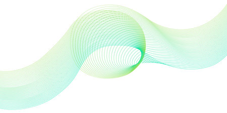 Abstract Curled Line Background Illustration. This is an illustration of an abstract pattern with curving lines.のイラスト素材