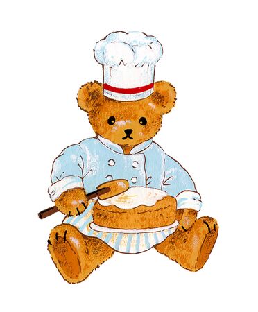 cook bear の写真素材