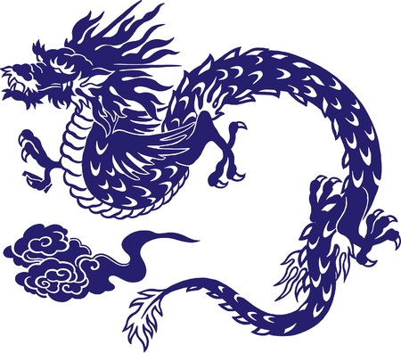Japanese dragon,のイラスト素材
