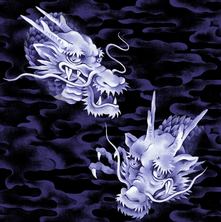 Japanesque dragonの写真素材