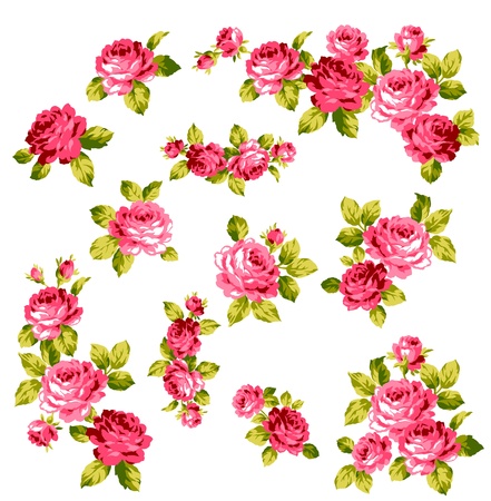 The bouquet of the roseのイラスト素材