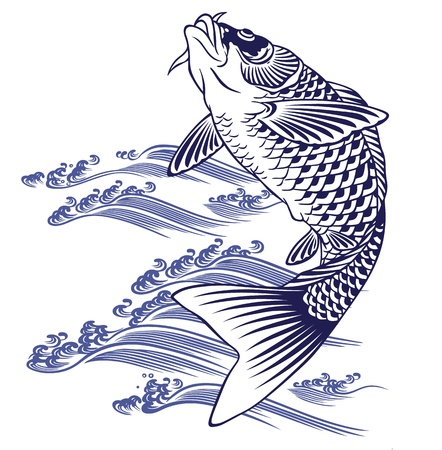 Japanese carpのイラスト素材