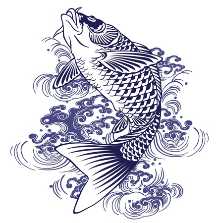 Japanese carpのイラスト素材