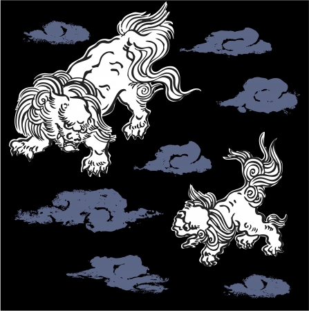 Japanese lionのイラスト素材