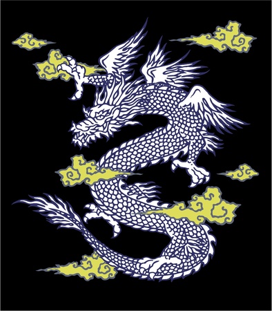 Japanesque dragonのイラスト素材
