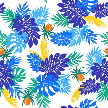 tropical leafのイラスト素材