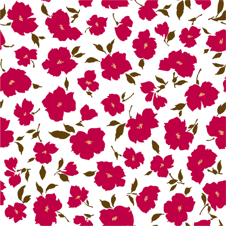 Seamless floral designのイラスト素材