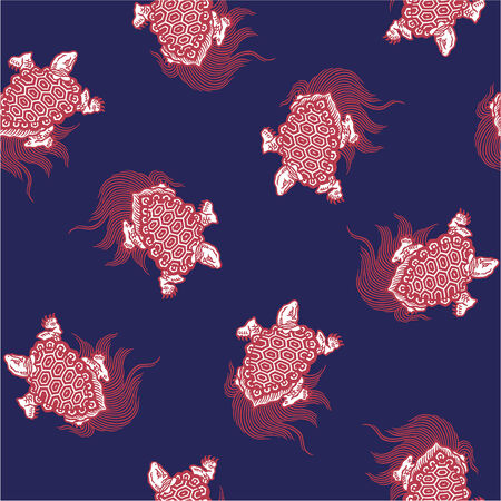 pattern of tortoiseのイラスト素材
