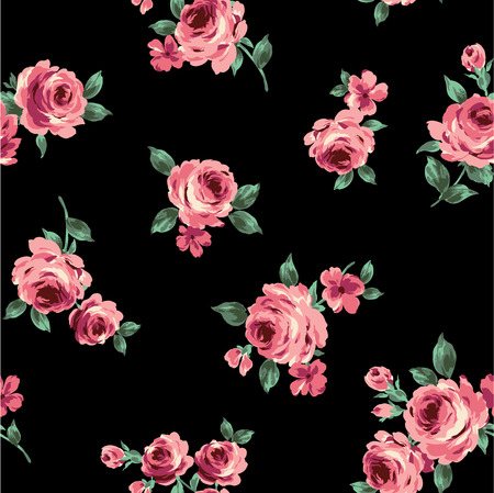 pattern of the roseのイラスト素材