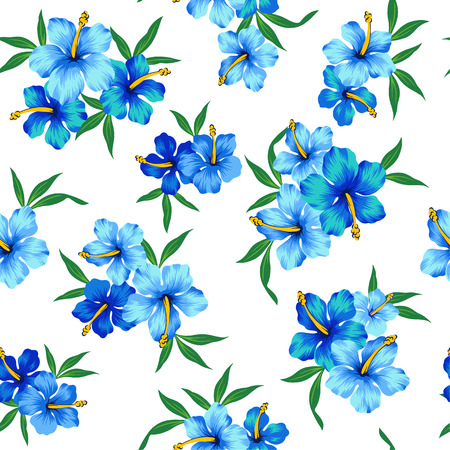 pattern of Hibiscusのイラスト素材