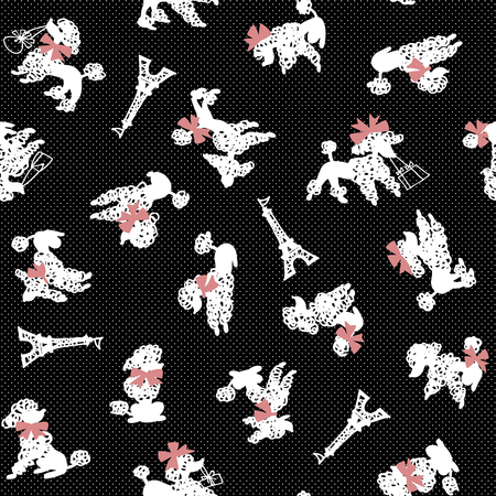 Pattern of dogのイラスト素材