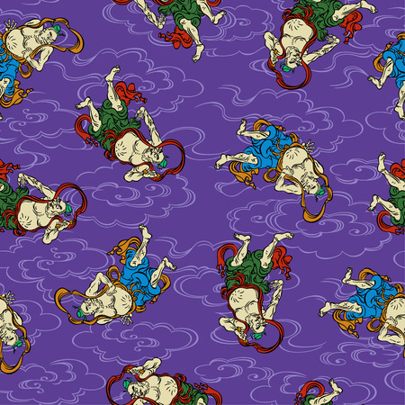 Buddhist patternのイラスト素材