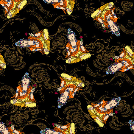 Buddhist  patternのイラスト素材