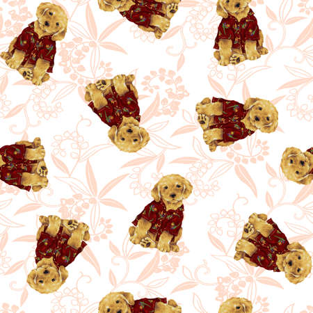 Dog patternの写真素材