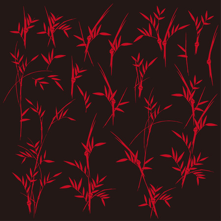 Bamboo illustration,のイラスト素材