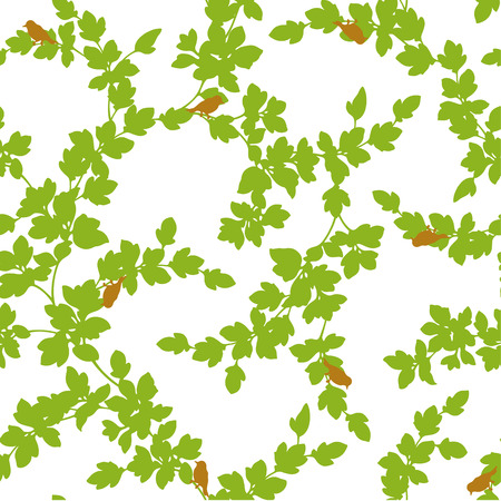 Plants patternのイラスト素材