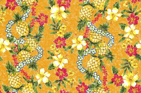 Hibiscus patternの写真素材