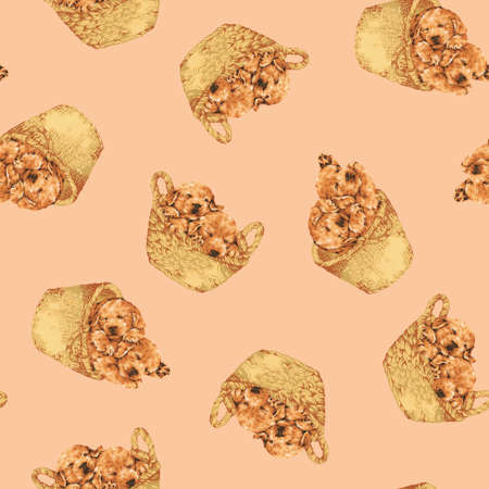 Dog patternの写真素材