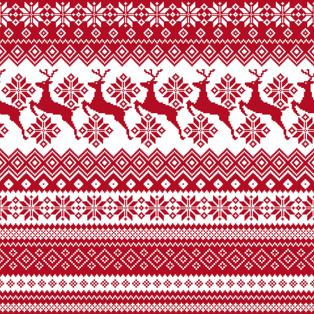 Nordic tradition patternのイラスト素材