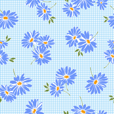Margaret flower patternのイラスト素材