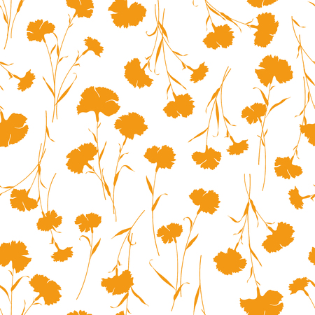 Flower illustration patternのイラスト素材