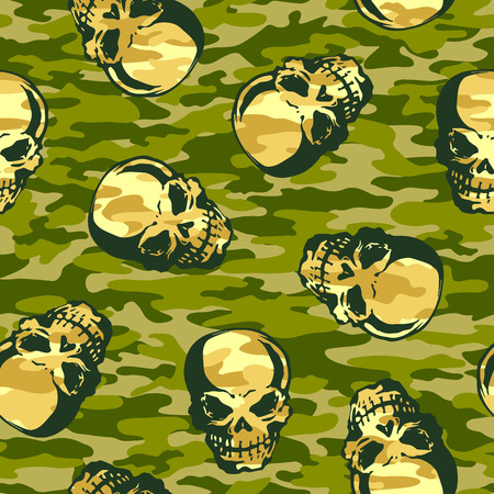 Scull patternのイラスト素材