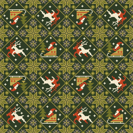 Nordic tradition patternのイラスト素材