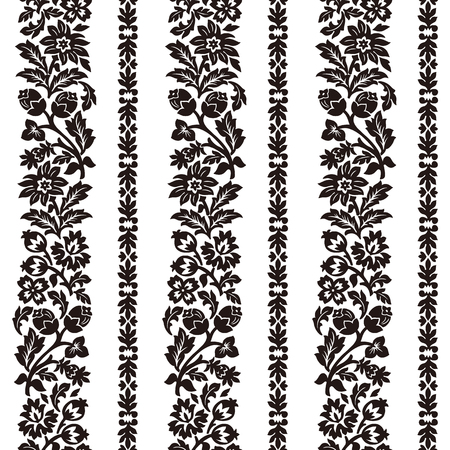 Horizontal chintz seamless pattern.のイラスト素材