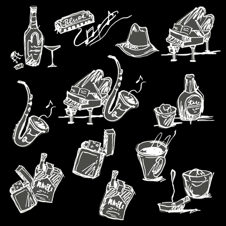 Image of the bar.のイラスト素材