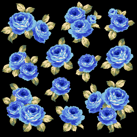 Rose flower illustration,のイラスト素材
