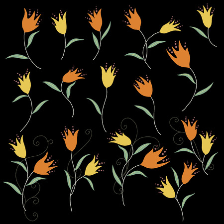 Abstract flower illustrationのイラスト素材