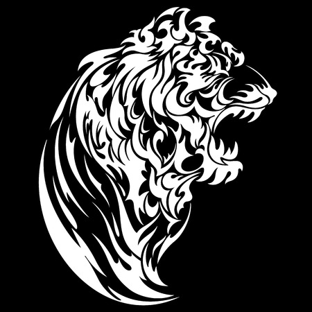 tribal the tigerのイラスト素材