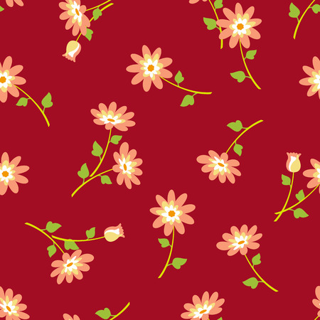 Abstract flower pattern.のイラスト素材