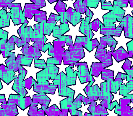 Seamless star pattern.のイラスト素材