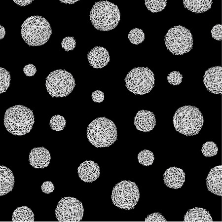 The pattern of the polka dot collapsed, I made a distorted circle a pattern,のイラスト素材