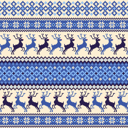 Nordic pattern illustration. I designed a traditional Nordic pattern, It is a vector work,のイラスト素材