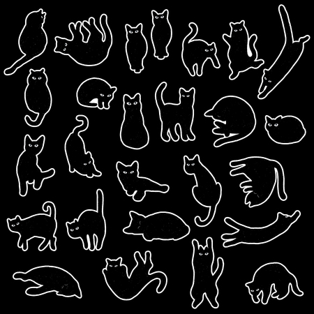 Pretty cat illustration, I made the illustration of a pretty kittenのイラスト素材