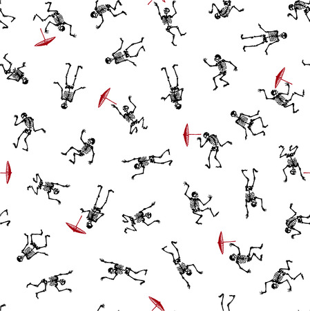 Interesting human bone patternのイラスト素材