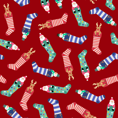 Christmas present patternのイラスト素材