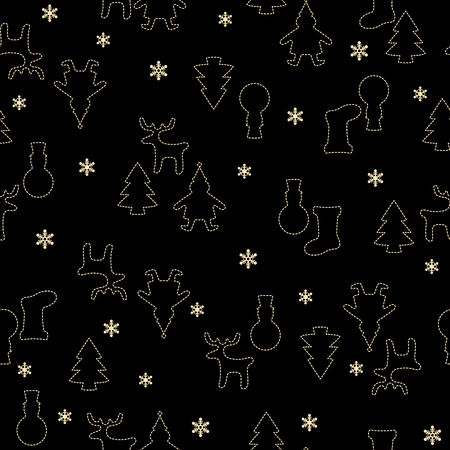 Christmas image illustration patternのイラスト素材