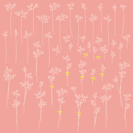 Abstract plants illustration,のイラスト素材