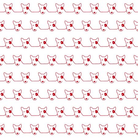 Funny and cute dog seamless pattern,のイラスト素材