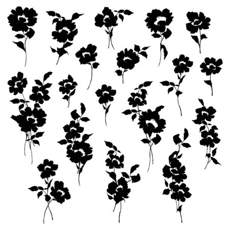 Vector illustration material of a beautiful flowerのイラスト素材