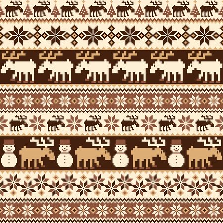 Seamless pattern of the good Nordic-style,のイラスト素材