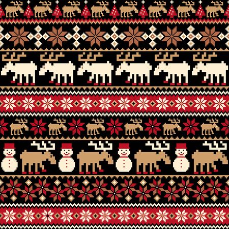 Seamless pattern of the good Nordic-style,のイラスト素材