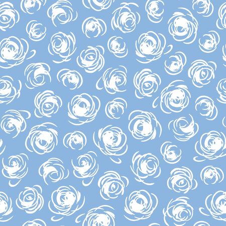 Seamless pattern material of an abstract flower,のイラスト素材