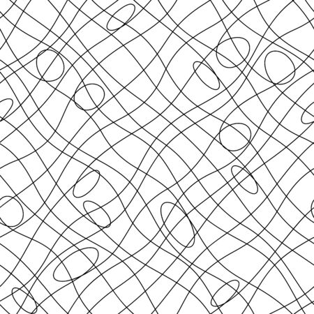 Seamless pattern of an abstract curve,のイラスト素材