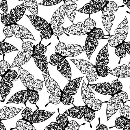 Pattern seamless in an ornament of the form of the butterfly,
I made an ornament with the form of the butterfly,のイラスト素材