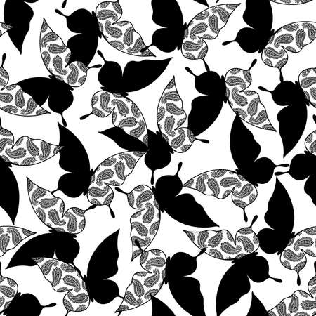 Pattern seamless in an ornament of the form of the butterfly,
I made an ornament with the form of the butterfly,のイラスト素材
