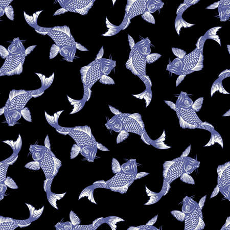Seamless pattern of the Japanese style carpのイラスト素材